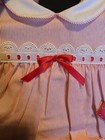 Vntg Nwt New York Kids Baby Girl Christmas Dress Sz 9 Months Red white Striped 