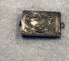 Rare Antique French Jeanne D arc Souvenir Book Pendant  Eight Small Engravings