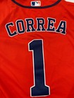 Carlos Correa Houston Astros 2017 Mlb World Series Nike Size Large Jersey