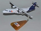 Fedex Express Atr-72 Freighter Desk Top Display Wood Model 1 72 Sc Airplane New
