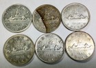 1936 1950 X2 1951  1952 Nwl   1952 Wl  Canada Mixed Grade Silver Dollar Lot Of 6