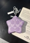 Coach Star Signature Bag Charm Silver iris