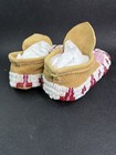 Fully Beaded Vintage Sioux Moccasins 10    Great Pink Classic Patterns