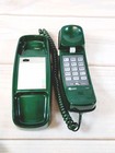 Vtg At t Trimline 210 Touch Tone Push Button Corded Phone Forest Green W  Box
