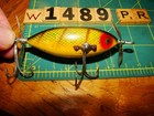 W1489 Pr Heddon Sos Minnow Wooden Fishing  Lure