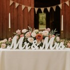 Wedding Table Sign - Mr   Mrs Wooden Letters Centerpieces Decor For Reception  C