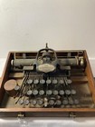 Blickensderfer No 5  Antique Typewriter W original Wood Storage Case To Restore