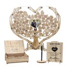 Heart Wedding Guest Book Alternative  Rustic Wooden Wedding Souvenirs With 