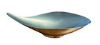 Mid Century Modern Reed   Barton Teal Blue Enamel Silver Plate Bowl Model 65