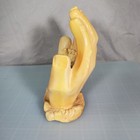 The Last Supper Jesus In Alabaster Resin Hands Of God Home Figurine 5 5  Tall
