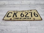 1971 Vintage Illinois License Plate  ck 6276  Land Of Lincoln Mancave Garage