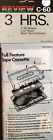 Blank Cassette Tape  6 Pack   sealed  Review Magnetics 60 Min