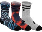 New  Asics  contend  Youth Training Crew Socks 3-pack  S - Multi