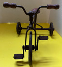 Antique Look Iron   Wood Toy Tricycle 9  Wood Handles seat-riveted-metal Wheels