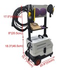 F7 Pneumatic 2 Senders Dust Free Sanding Machine Electric Car Dry Grinding Tool