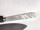 Vintage Sheffield Cake Knife Server Set Faux Pearl Handles England