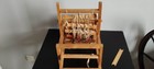 Vintage Wooden Sweden Tabletop Weaving Loom Brio In Working Condition 