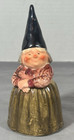 Vintage 1979 Gorham Unieboek  B v   Ceramic Dutch Grandmother Gnome Bell 6   
