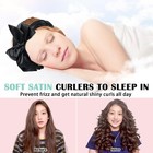 Satin Heatless Curls Overnight Hair Curlers To Sleep In Hair Curler Rollers No H