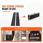 Uimoso 10 Ft 800 Lbs Folding Wheelchair Ramp Aluminum Mobility Ramp Portable