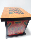 Nicely Sized Vintage Sgnd Clarence Wells Tsimshian Alaska Nwc Indian Wood Box
