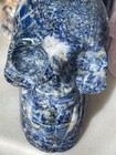 4  Natural Lapis Lazuli Carved Crystal Skull Realistic Skeleton Healing  3088