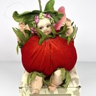Mark Roberts Garden Baby Fairy Red Tomato Doll Christmas Ornament Vintage 2003