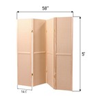 5 Foot 4-panel Pegboard Display  Portable Craft Show Jewelry Display