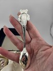 Vintage Silverplate Teddy Bear Baby Spoon Egg Cup Napkin Ring Set W Box