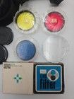 Vintage Camera Accessories Lot     Hoya 52mm Filters  yellow  Red  Blue   Sears   