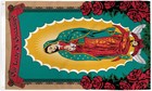 Our Lady Of Guadalupe Flag 3x5ft Religious Flag Mexico Virgen De Guadalupe Roses