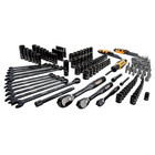 Dewalt Black Chrome Mechanics Tool Set  184-piece  W  Hard Case Dwmt45184