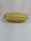 Vtg Tupperware  1273-8 Harvest Gold 4 Piece Vegt  Rice Steam Strain Euc