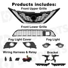For Nissan Sentra 2016-2019 Front Bumper Grille Fog Light Cover Bracket Assembly