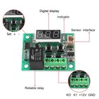 2pcs W1209 Dc12v Digital Thermostat Temperature Control Switch Sensors With Case