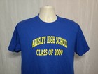 Ardsley High School Class Of 2009 Adult Medium Blue Tshirt