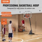 Vevor 50  Basketball Hoop Adjustable Height Backboard System For Outdoor Indoor