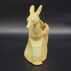 Vintage 1940s Niloak Deer Planter Vase Green   Brown Glaze Wwii Victory Edition