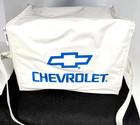 Vtg Chevrolet Bowtie Insulated Soft Lunch Bag Zipper Closure And Shoulder Strap