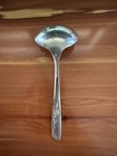 Antique Wma Rogers Rose   Leaf Pattern Silverplate Soup Spoon