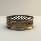 Vintage Gainsborough Silver Plated Wine Coaster England Ornate Round