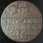 Poland Medieval Sigismund Iii  3 Grosze Groschen - Trojak 1622 Silver Coin