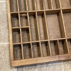 Hamilton Mfg Wood Oak Printer Drawer Letterpress Type Set Tray Box Drawer Handle