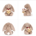 Jellycat Bashful Beige Birthday Bunny Cute Soft Plush Toy Stuffed Doll Best Gift