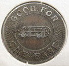 1943 Lincoln  Ne City Lines Inc  Transit Bus Token - Nebraska