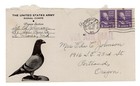 1942 Pigeon Signal Corp Sergeant Fort Meade Letter W  Envelope