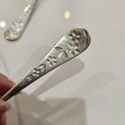 2 Wm Rogers A1 Floral Pattern Silverplate Tablespoons Oval Soup Spoons Vintage