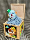 Vintage German Made Clown Jack In The Box Toy Hermann Eichhorn Wood Celluloid