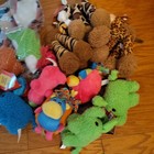 16 Pc Dog Squeaktoys Durable Plush Toy For Puppy Large Small Dogs Pets Squeaker
