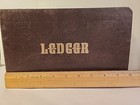 Vintage Unused Brown   Gold Ring Binder Ledger Book